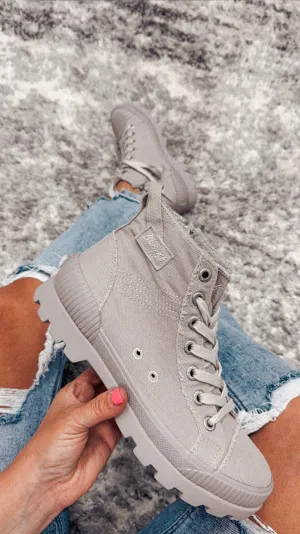 Blowfish Malibu Forever Gray High Top Sneakers